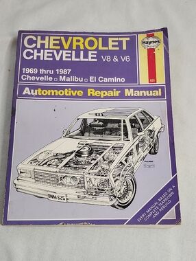 Haynes Chevrolet Chevelle V8 & V6 Repair Manual - Purple